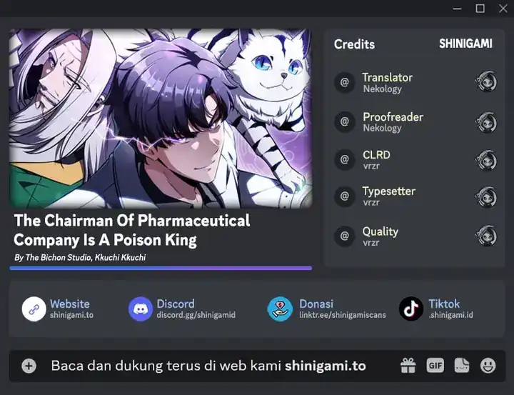 The Chairman of Pharmaceutical Company is a Poison King Chapter 21 - halaman 1