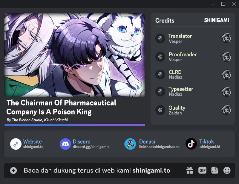 The Chairman of Pharmaceutical Company is a Poison King Chapter 24 - halaman 1