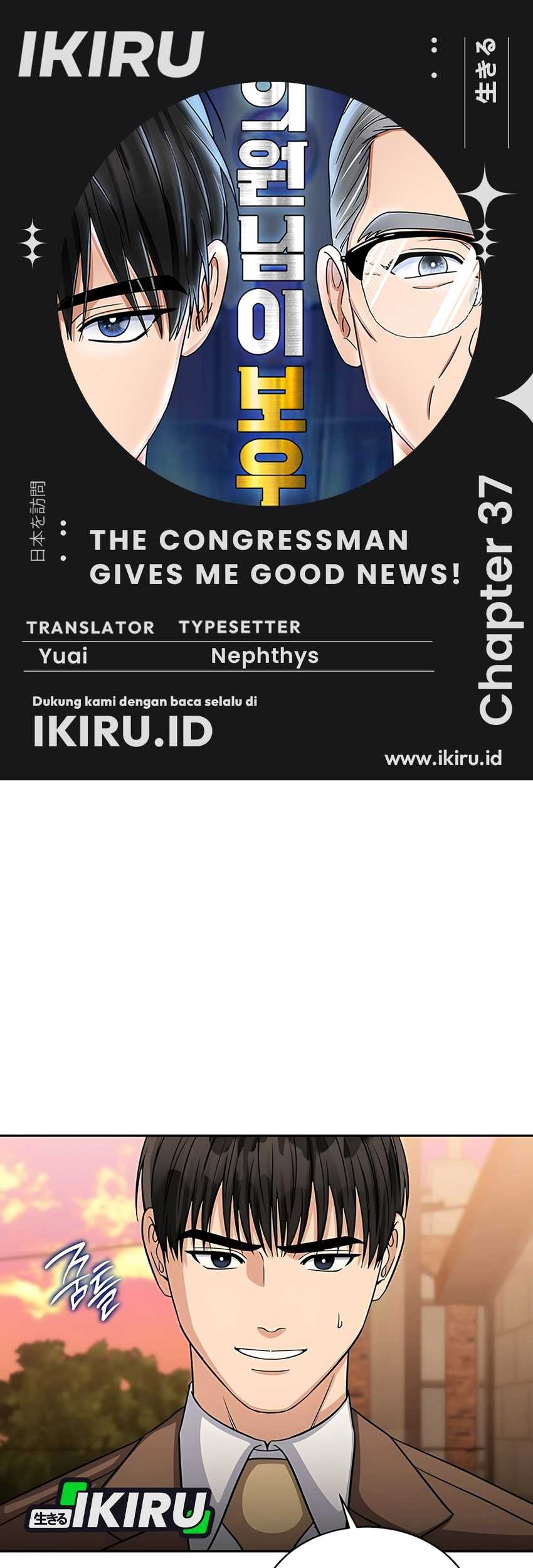 The Congressman Gives Me Good News! Chapter 37 - halaman 1