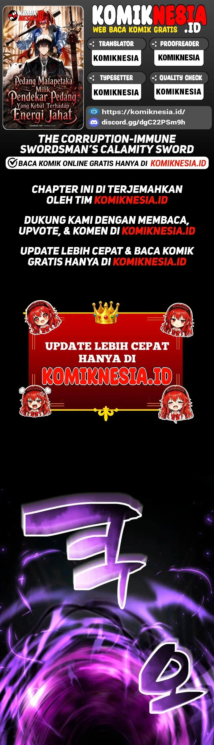 The Corruption-Immune Swordsman’s Calamity Sword Chapter 1 - halaman 1