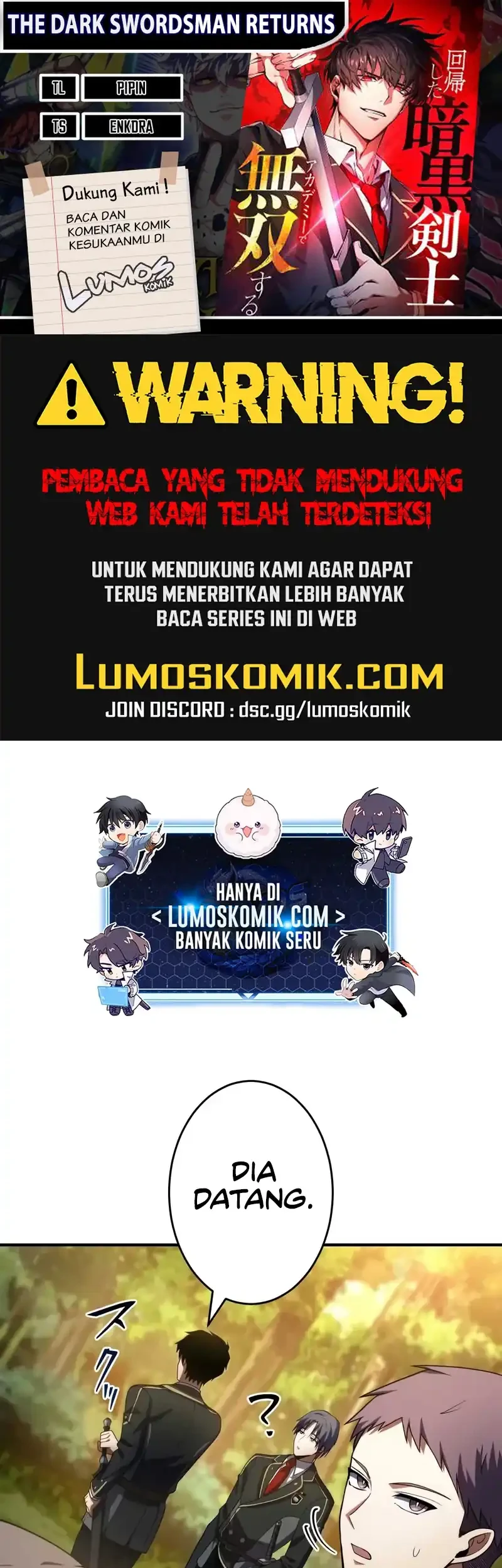 The Dark Swordsman Returns Chapter 34 - halaman 1