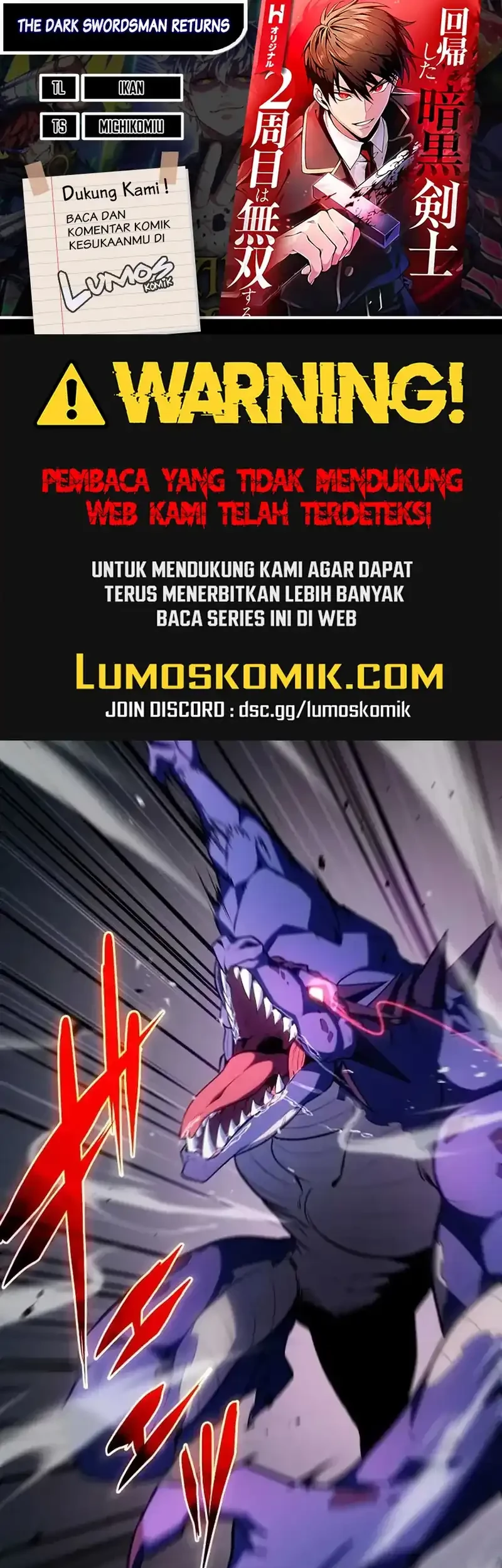 The Dark Swordsman Returns Chapter 38 - halaman 1