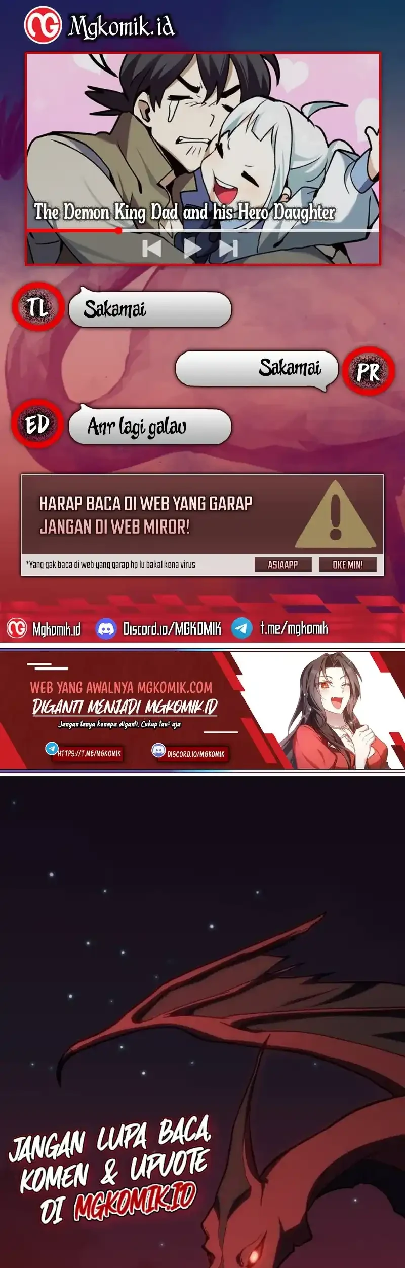 The Demon King Dad and his Hero Daughter Chapter 1 - halaman 1