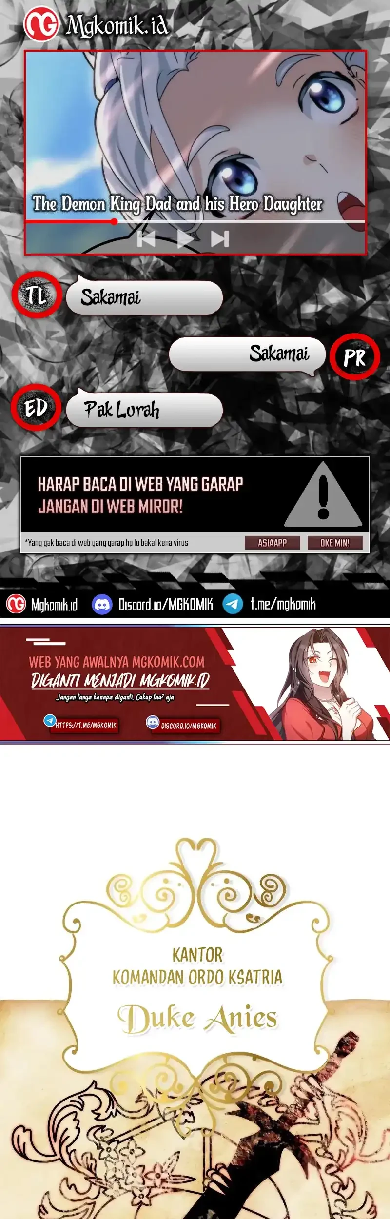 The Demon King Dad and his Hero Daughter Chapter 29 - halaman 1