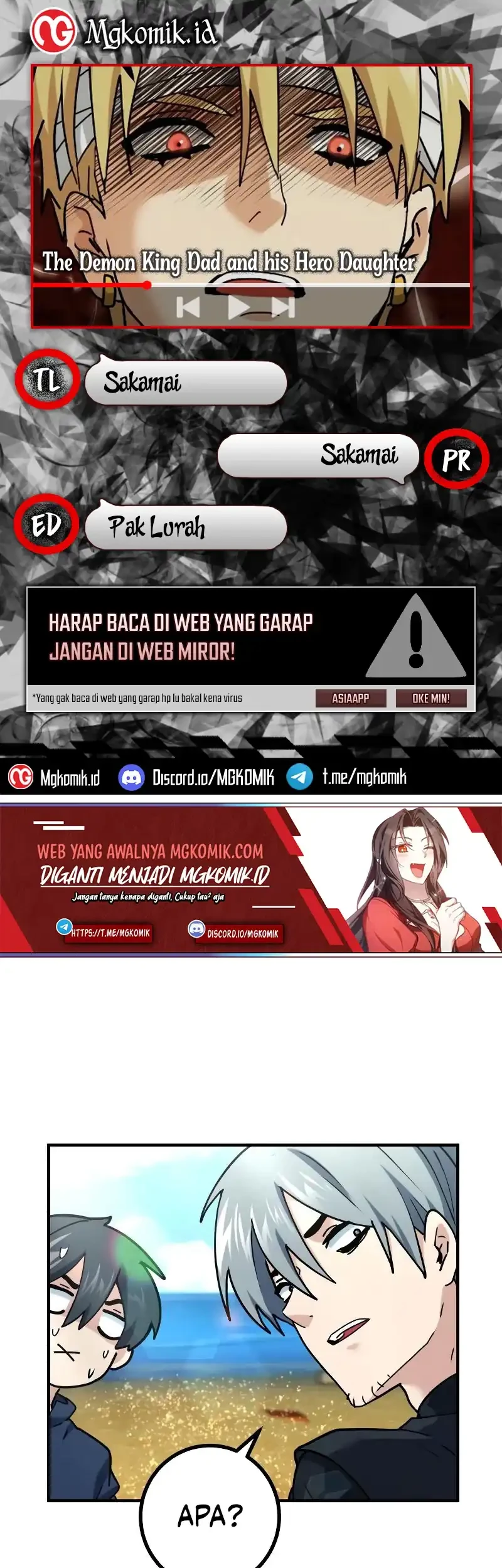 The Demon King Dad and his Hero Daughter Chapter 30 - halaman 1