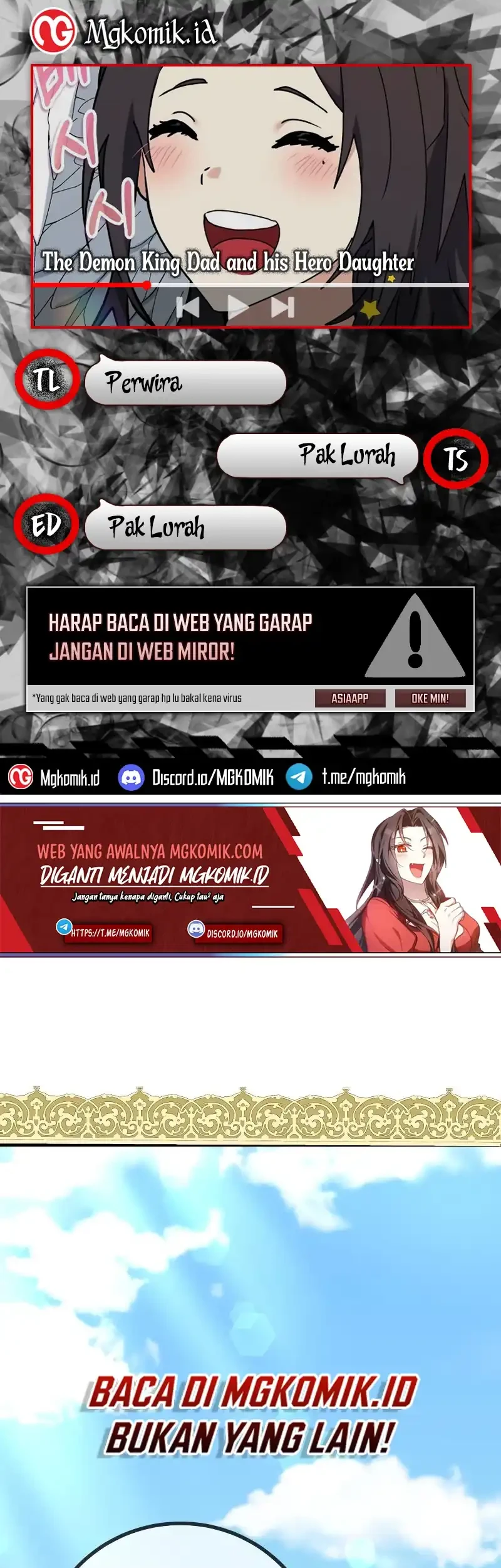 The Demon King Dad and his Hero Daughter Chapter 33 - halaman 1