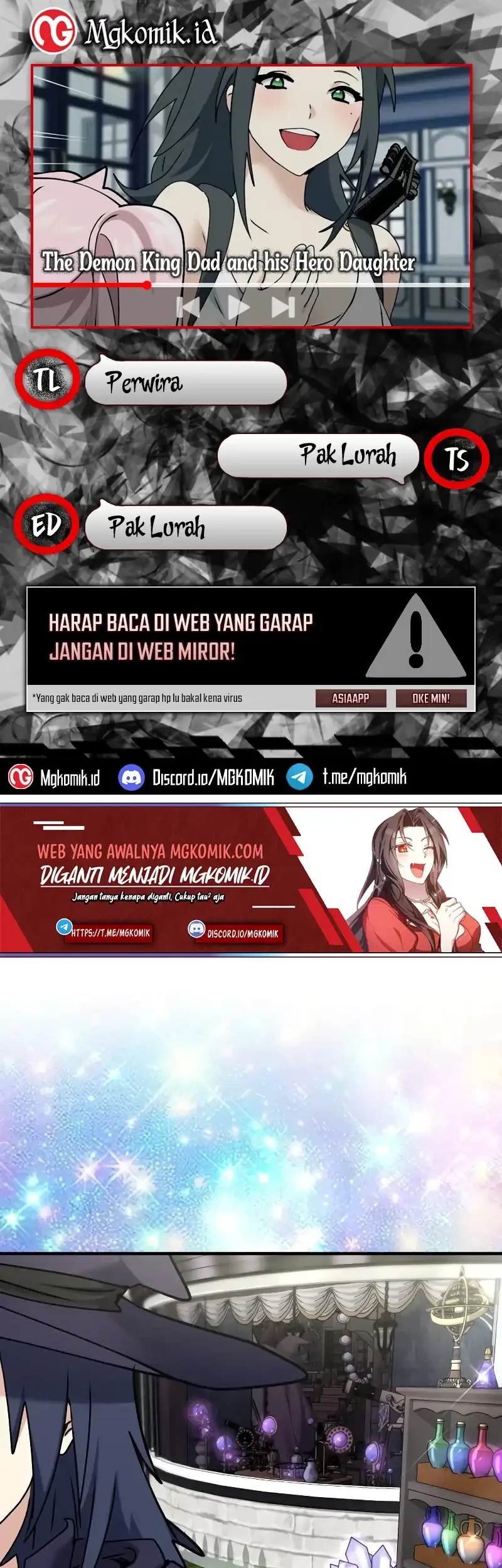The Demon King Dad and his Hero Daughter Chapter 35 - halaman 1