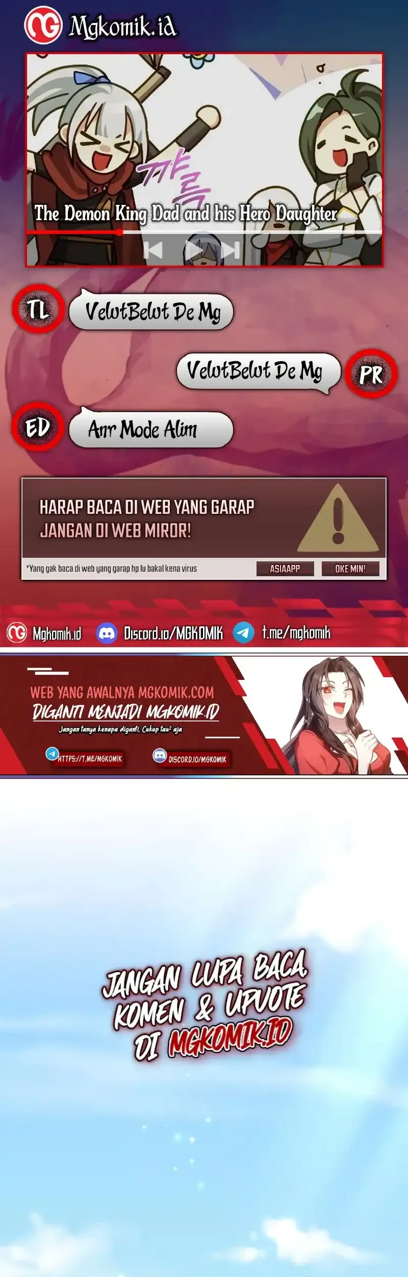The Demon King Dad and his Hero Daughter Chapter 8 - halaman 1
