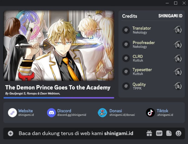 The Demon Prince Goes to the Academy Chapter 33 - halaman 1