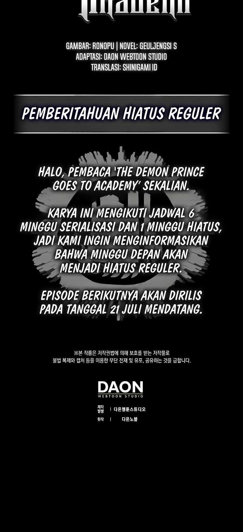 The Demon Prince Goes to the Academy Chapter 73 - halaman 73