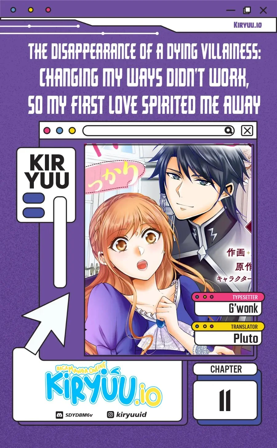 The Disappearance of a Dying Villainess: Changing My Ways Didn’t Work, So My First Love Spirited Me Away Chapter 11 - halaman 1