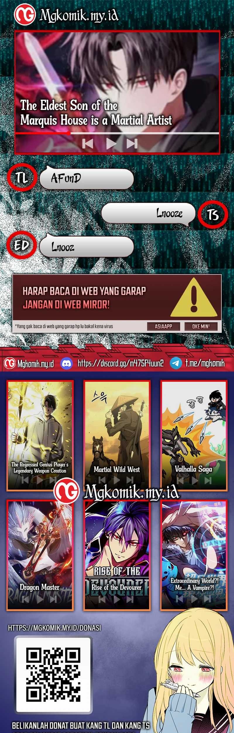 The Eldest Son of the Marquis House is a Martial Artist Chapter 15 - halaman 1
