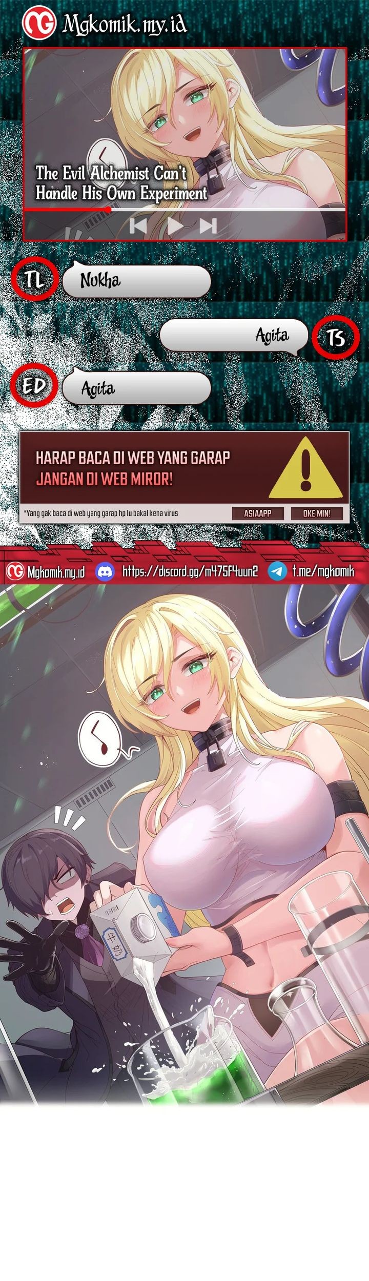 The Evil Alchemist Can’t Handle His Own Experiment Chapter 2 - halaman 1
