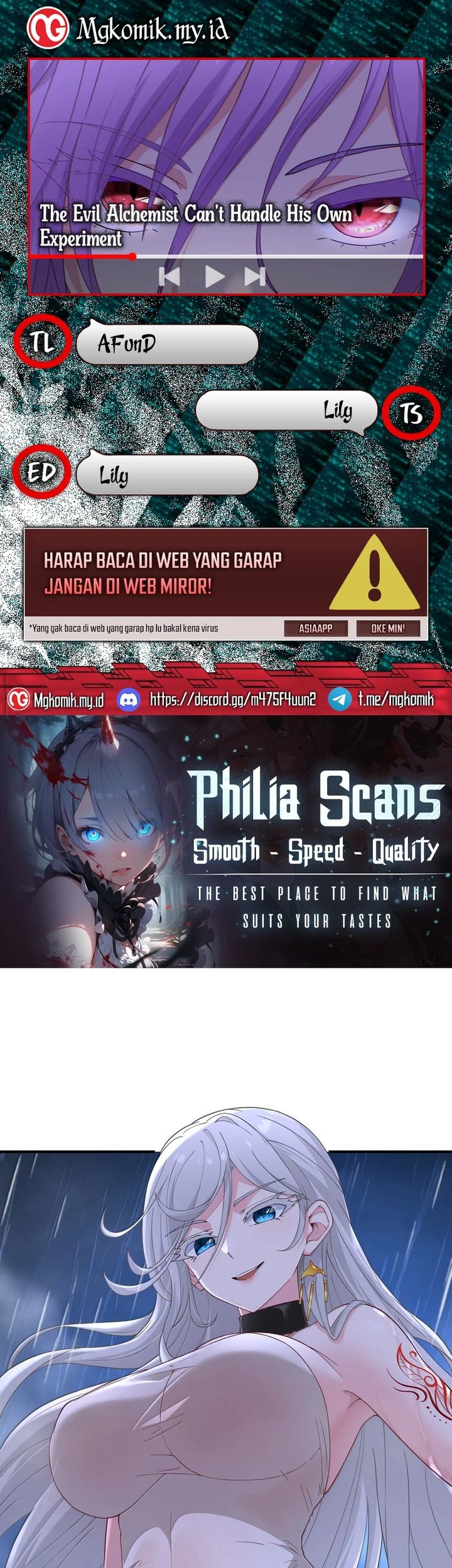 The Evil Alchemist Can’t Handle His Own Experiment Chapter 27 - halaman 1