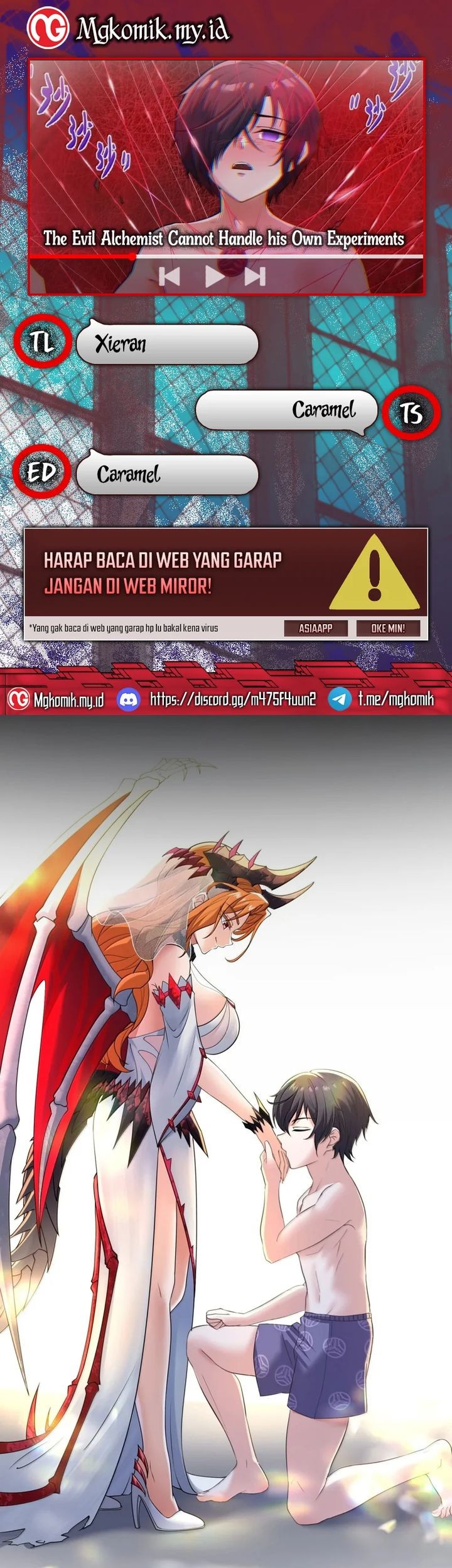 The Evil Alchemist Can’t Handle His Own Experiment Chapter 45 - halaman 1