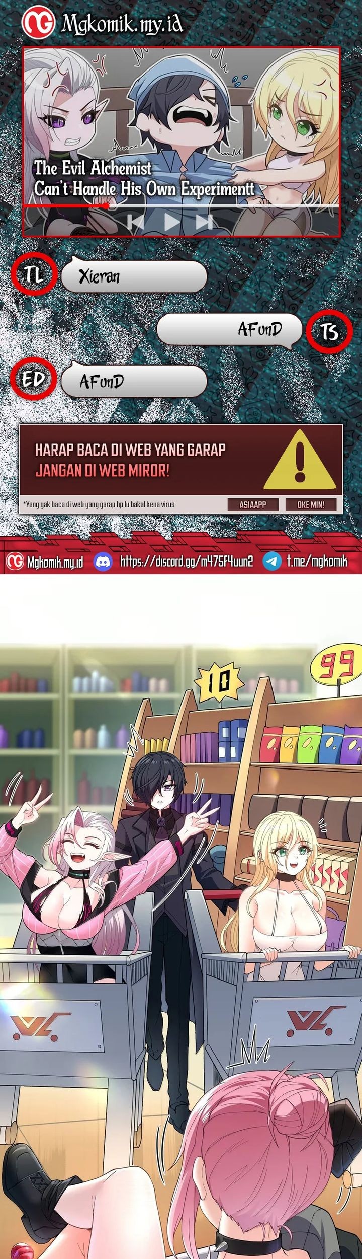 The Evil Alchemist Can’t Handle His Own Experiment Chapter 47 - halaman 1