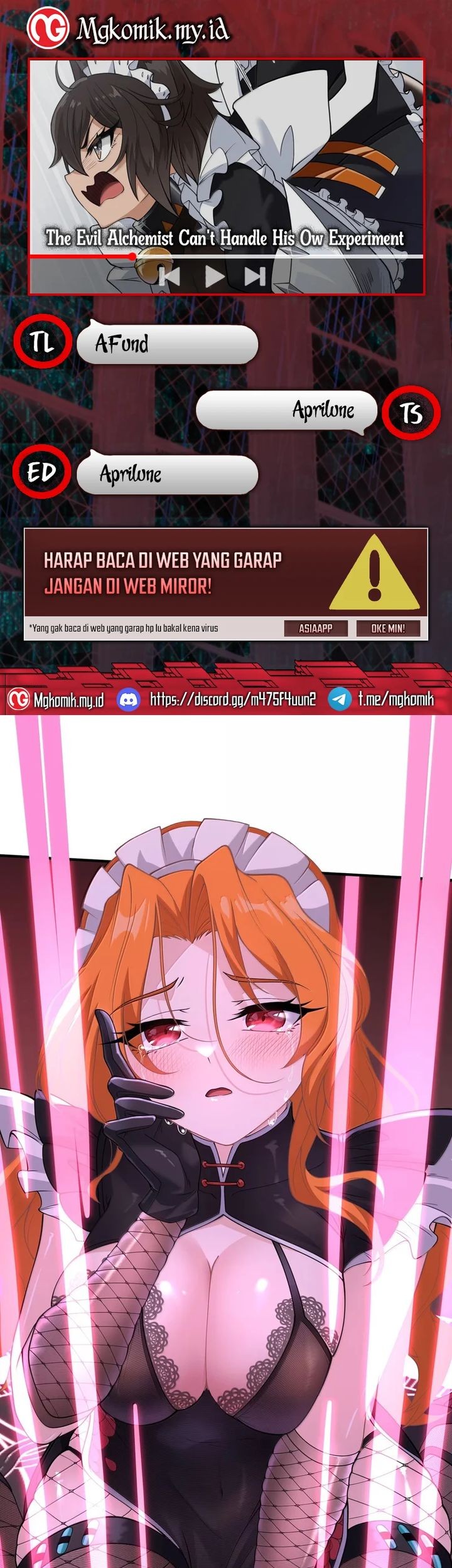 The Evil Alchemist Can’t Handle His Own Experiment Chapter 50 - halaman 1