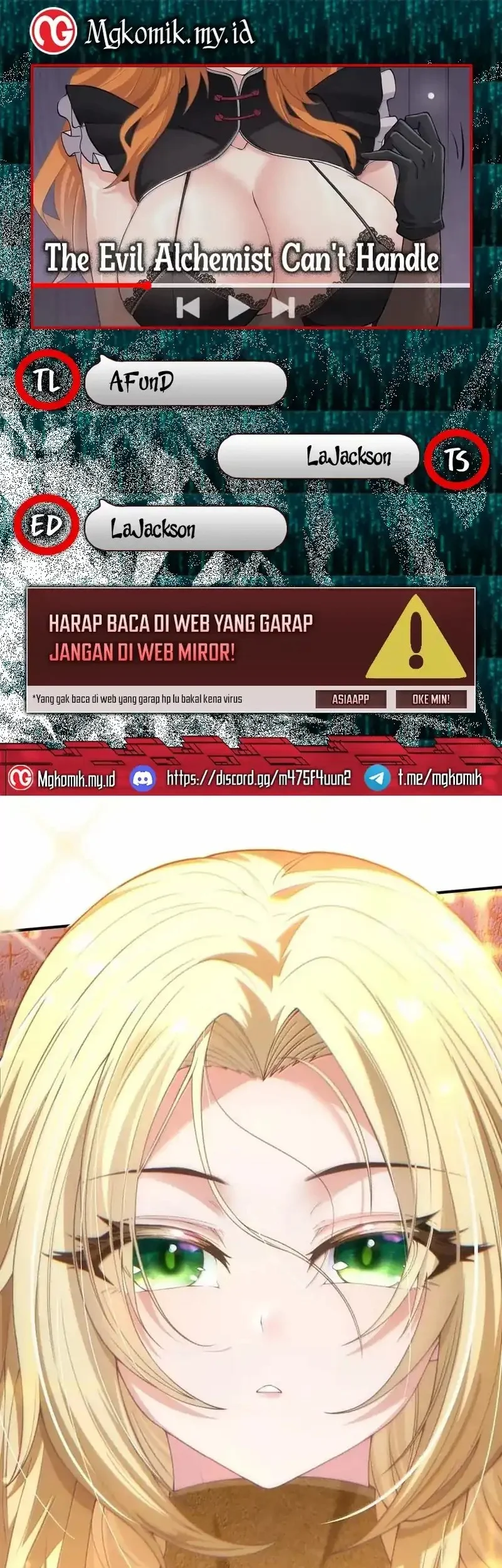 The Evil Alchemist Can’t Handle His Own Experiment Chapter 62 - halaman 1
