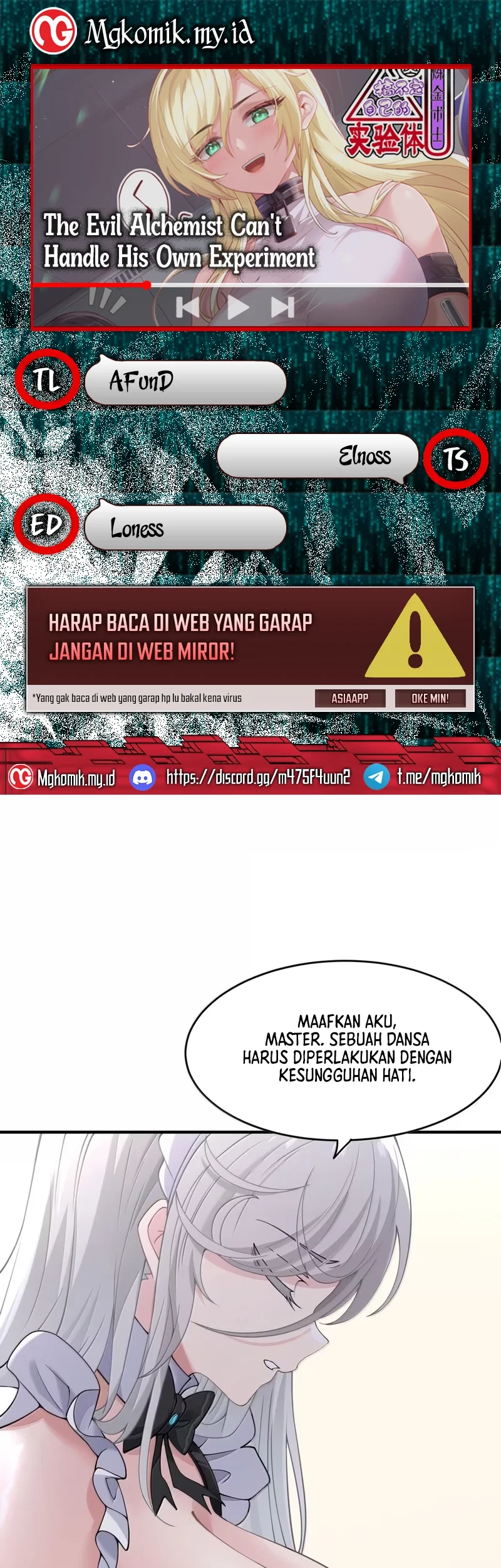 The Evil Alchemist Can’t Handle His Own Experiment Chapter 63 - halaman 1