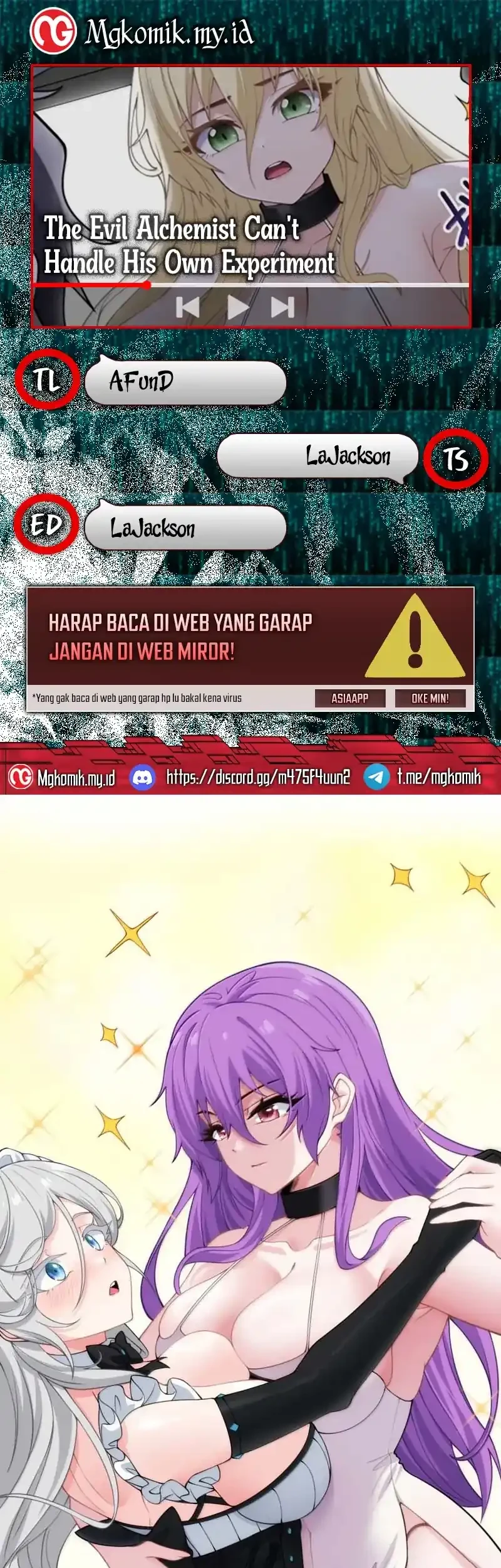 The Evil Alchemist Can’t Handle His Own Experiment Chapter 64 - halaman 1