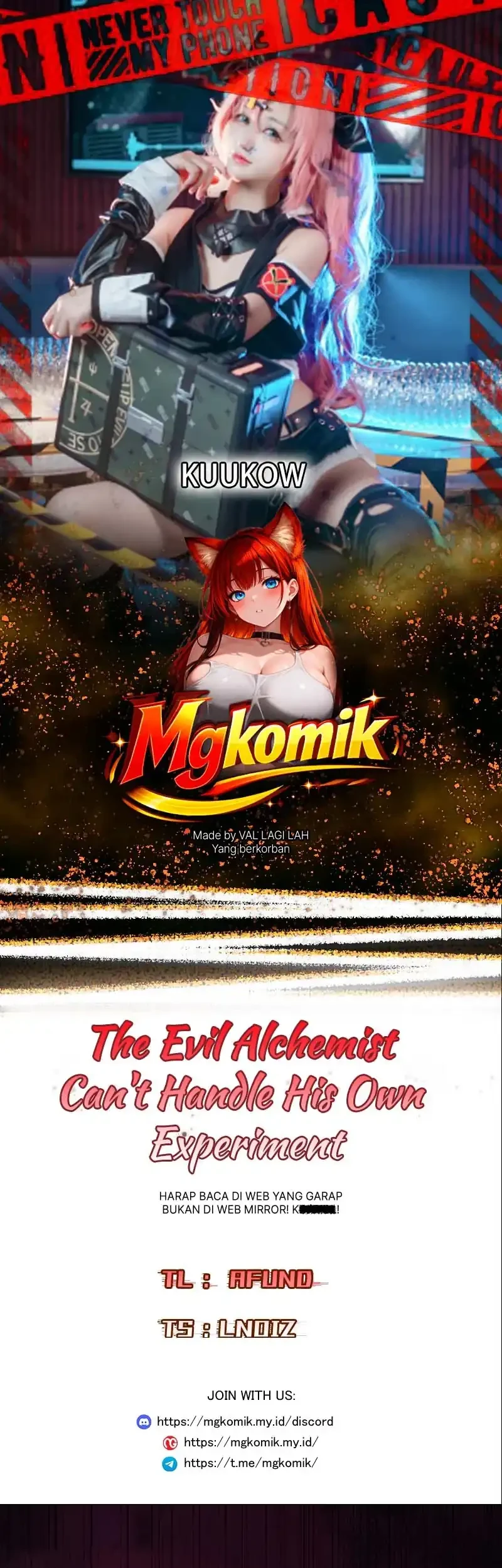 The Evil Alchemist Can’t Handle His Own Experiment Chapter 73 - halaman 1