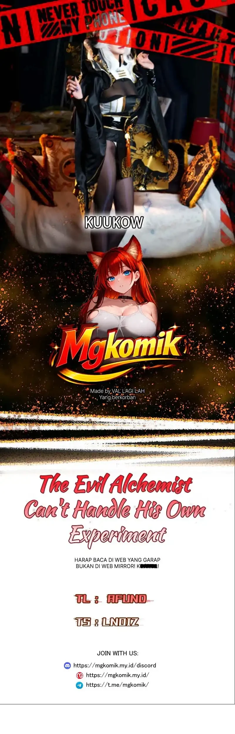 The Evil Alchemist Can’t Handle His Own Experiment Chapter 77 - halaman 1