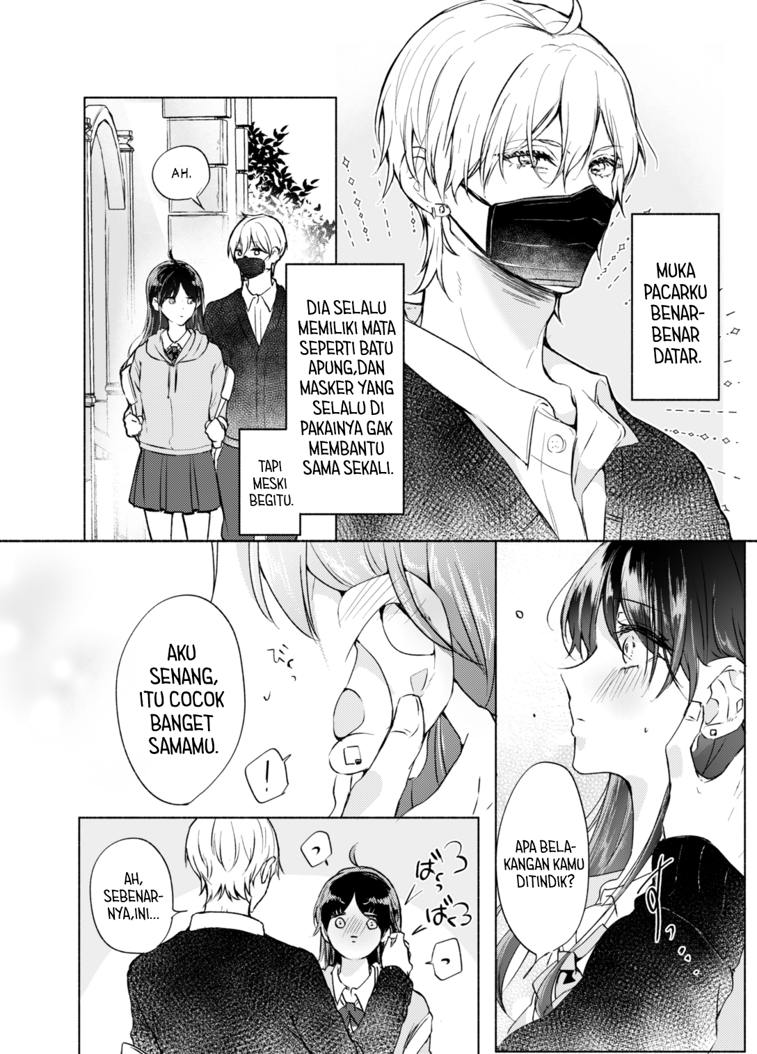 The Expressionless Boyfriend and the Quiet Girlfriend Chapter 0 - halaman 2