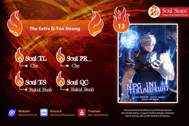 The Extra is Too Strong Chapter 13 - halaman 1