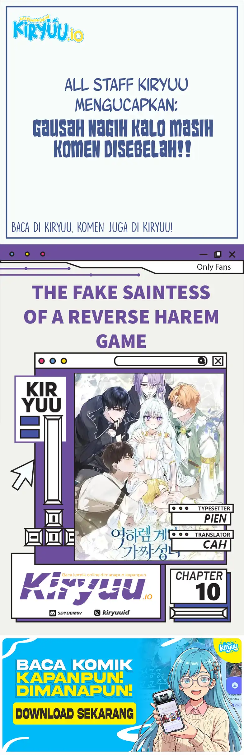 The Fake Saintess of a Reverse Harem Game Chapter 10 - halaman 1