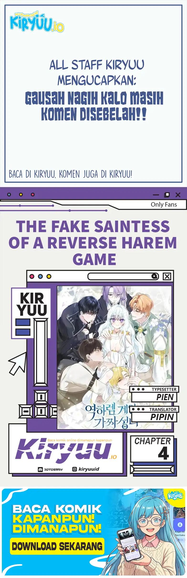 The Fake Saintess of a Reverse Harem Game Chapter 4 - halaman 1