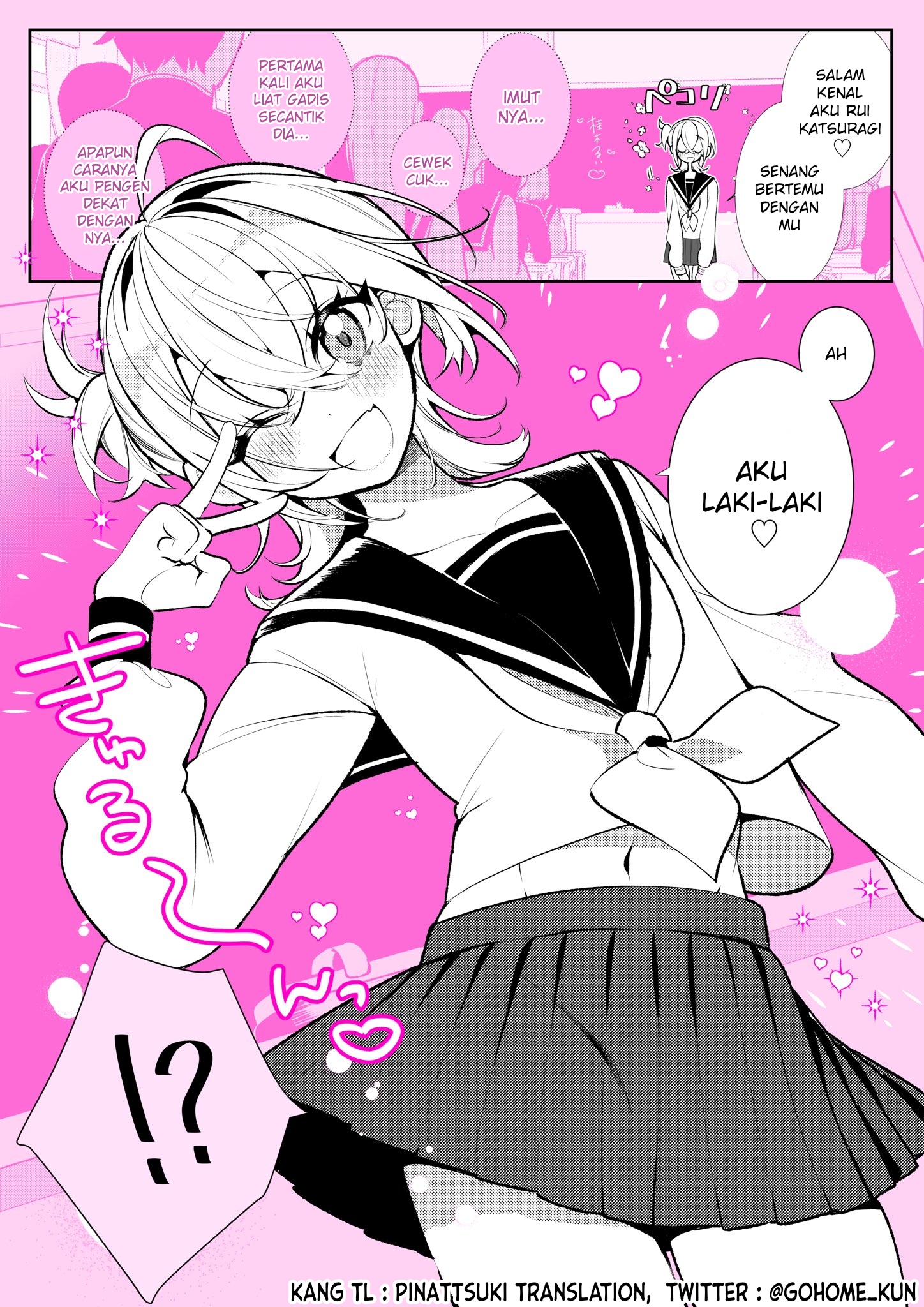 The Femboy Transfer Student Who Will Transform His Classmate’s Fetishes After 100 Days ♡ Chapter 1 - halaman 1