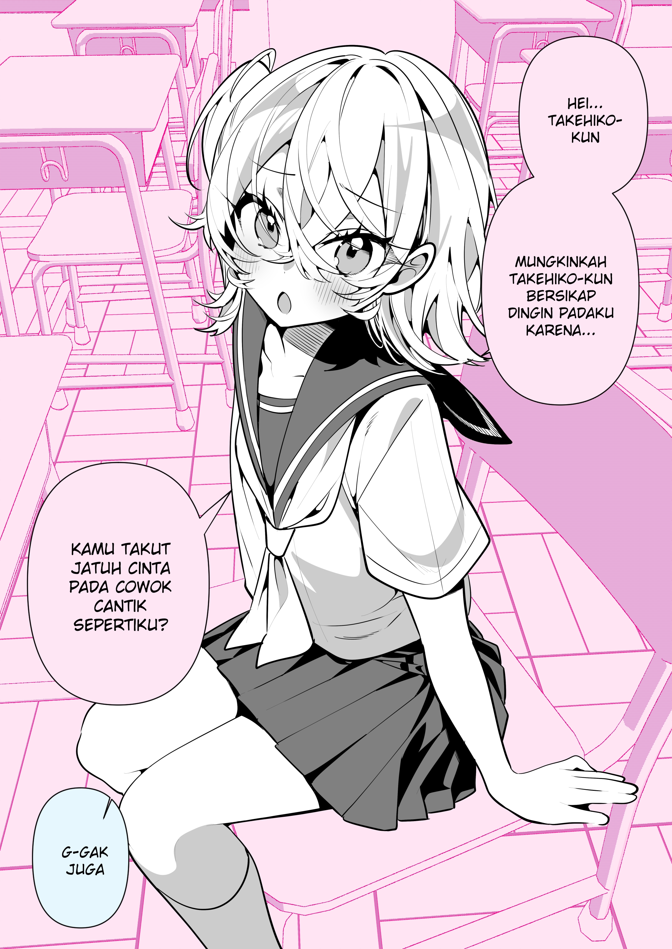The Femboy Transfer Student Who Will Transform His Classmate’s Fetishes After 100 Days ♡ Chapter 23 - halaman 1