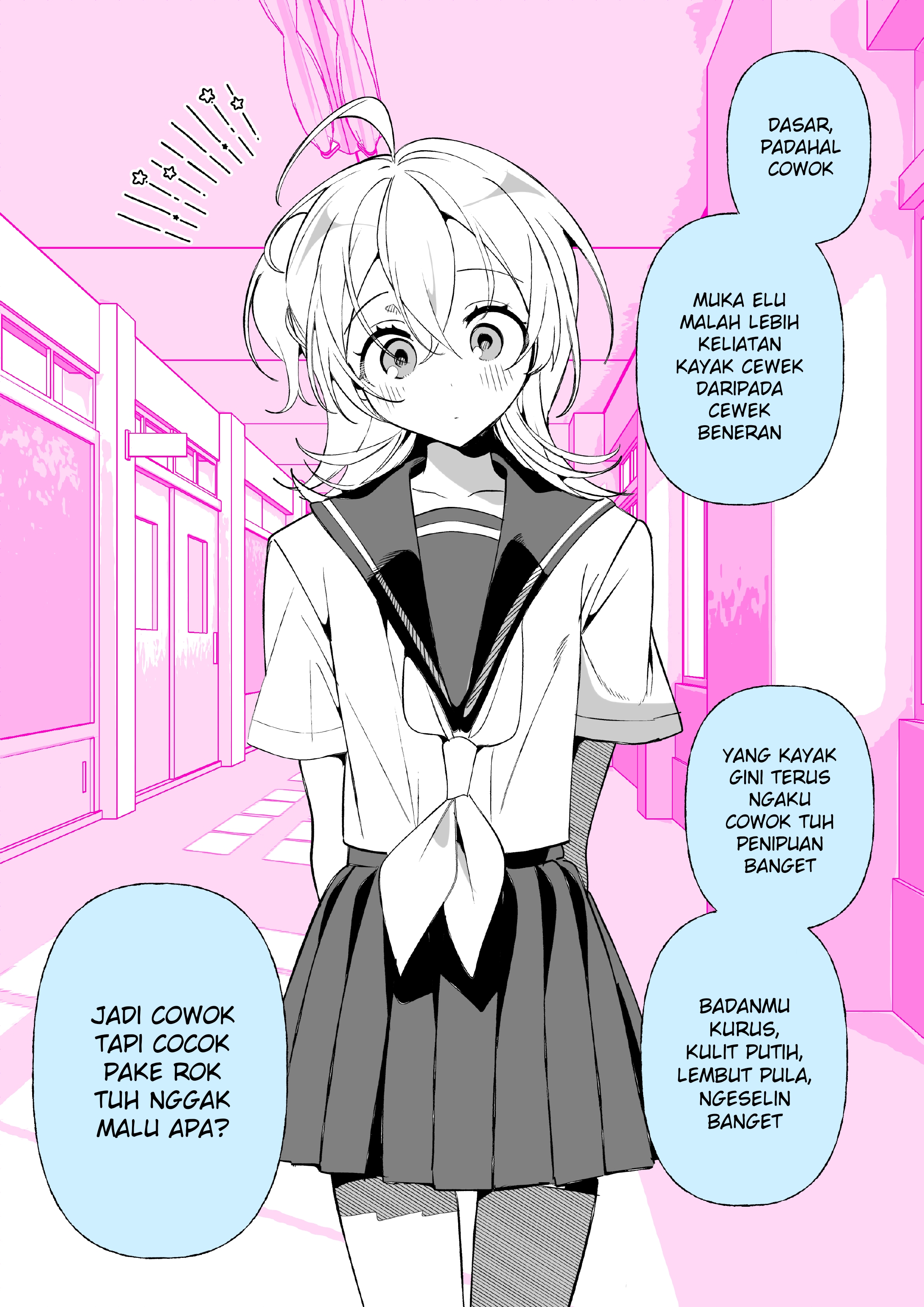 The Femboy Transfer Student Who Will Transform His Classmate’s Fetishes After 100 Days ♡ Chapter 25 - halaman 1