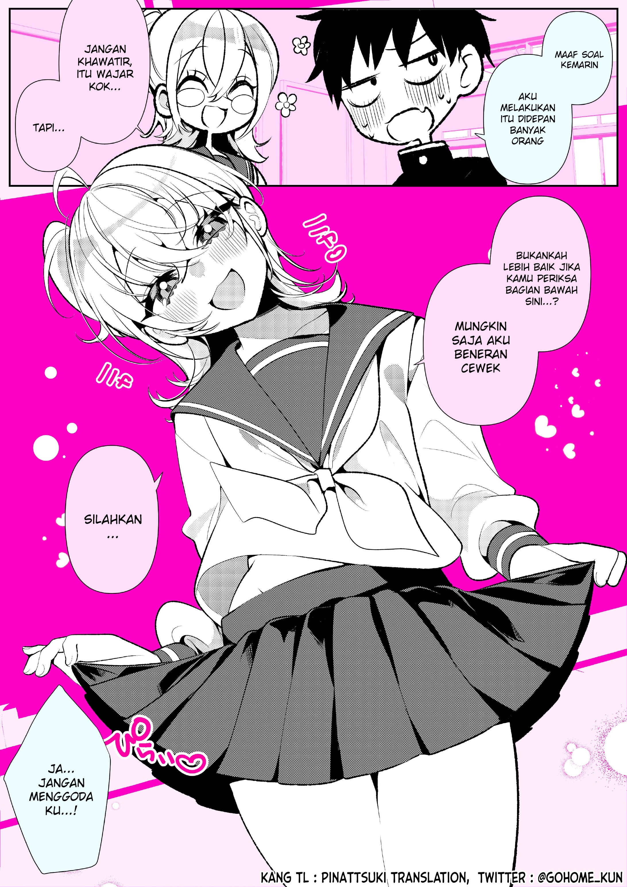 The Femboy Transfer Student Who Will Transform His Classmate’s Fetishes After 100 Days ♡ Chapter 3 - halaman 1