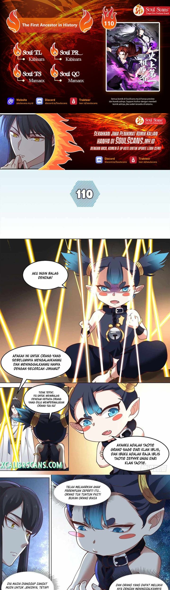 The First Ancestor in History Chapter 110 - halaman 1