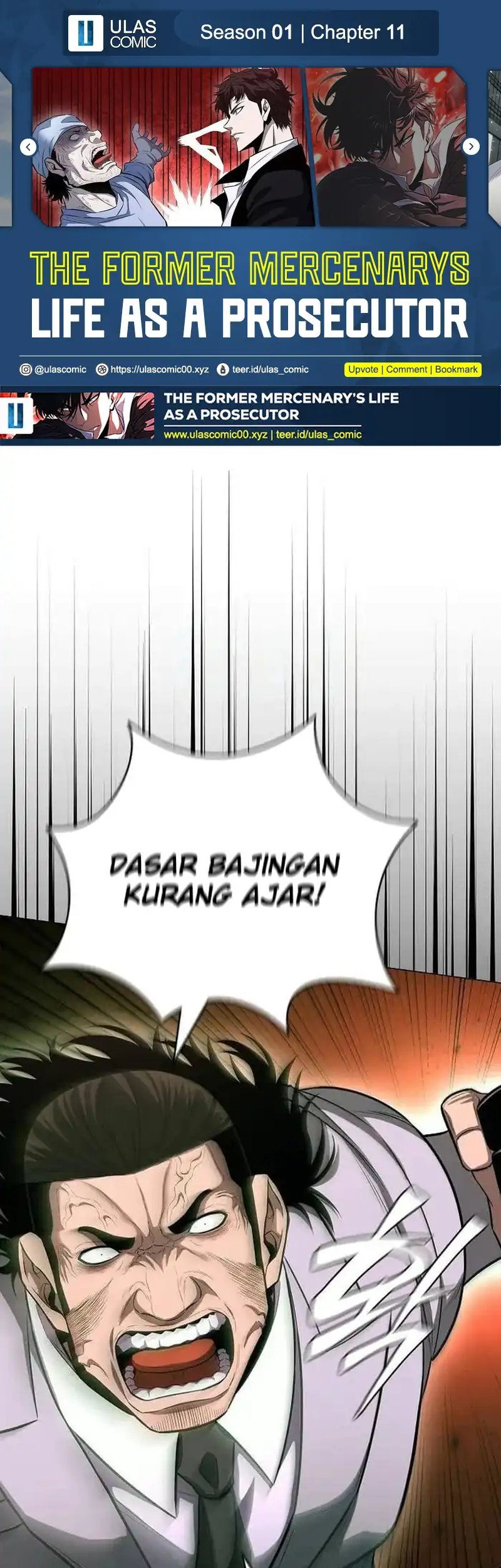 The Former Mercenary’s Life as a Prosecutor Chapter 11 - halaman 1
