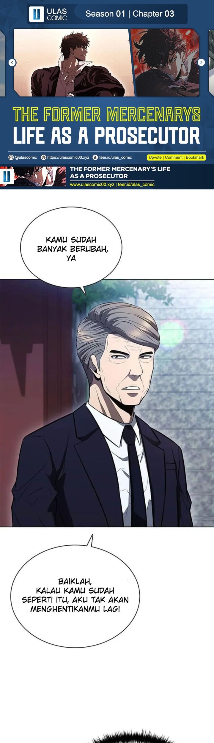The Former Mercenary’s Life as a Prosecutor Chapter 3 - halaman 1