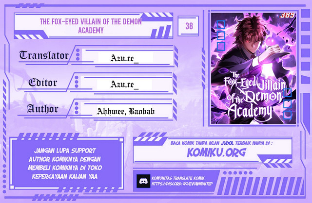 The Fox-Eyed Villain of the Demon Academy Chapter 38 - halaman 1