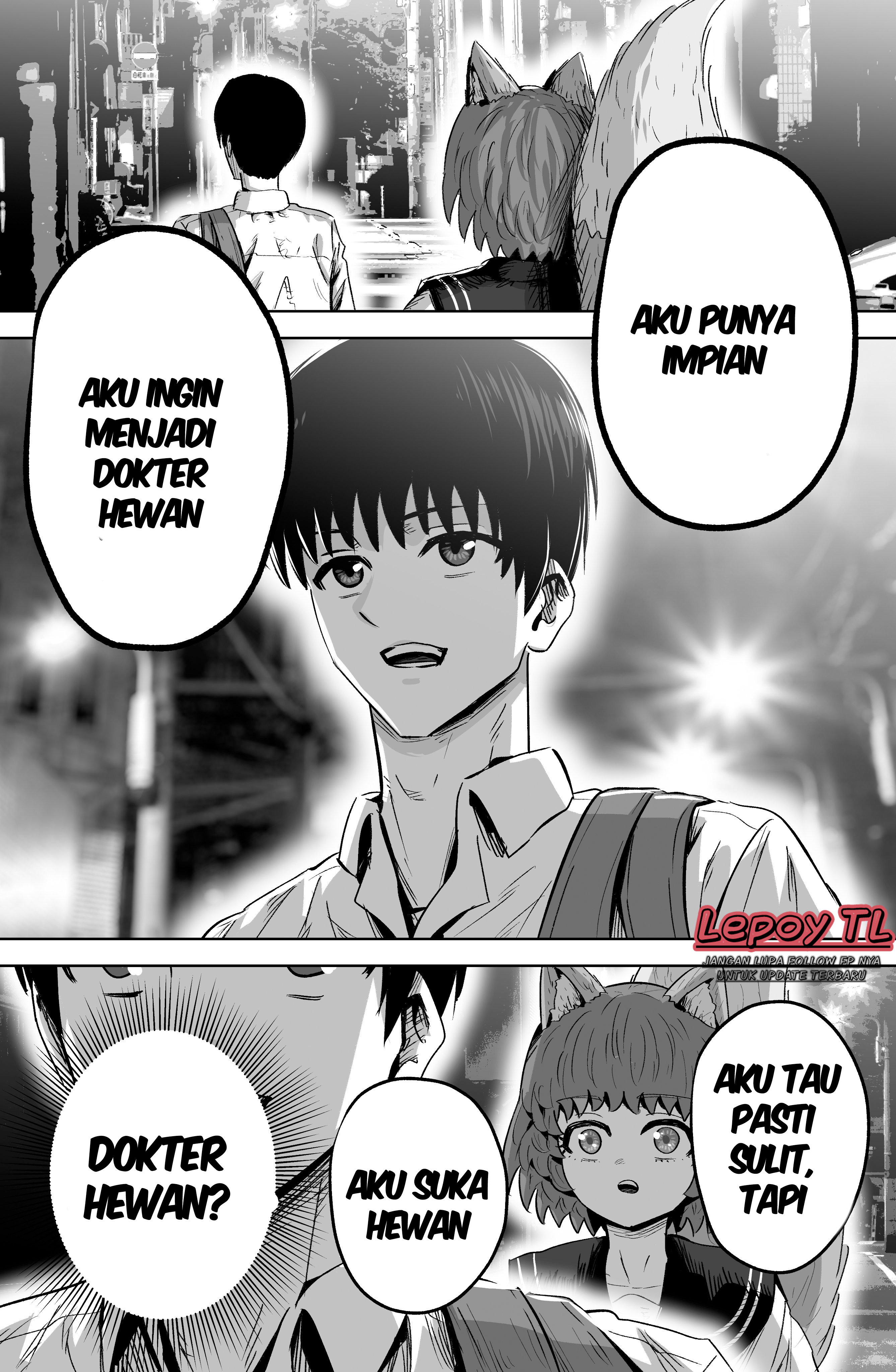 The Fox Girl Who Wants to Get Chummy With the Human Boy She Likes Chapter 12 - halaman 1