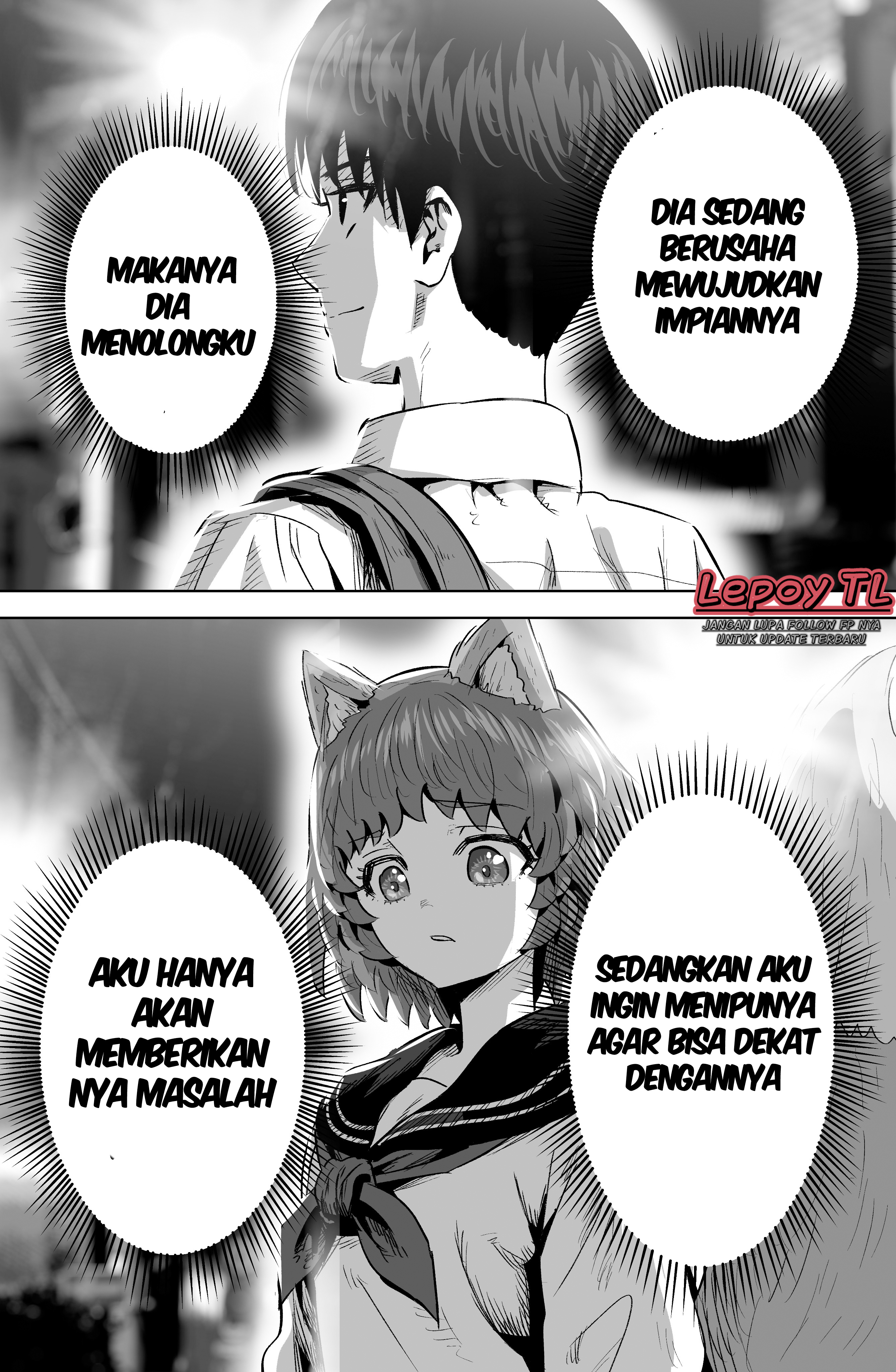 The Fox Girl Who Wants to Get Chummy With the Human Boy She Likes Chapter 13 - halaman 1