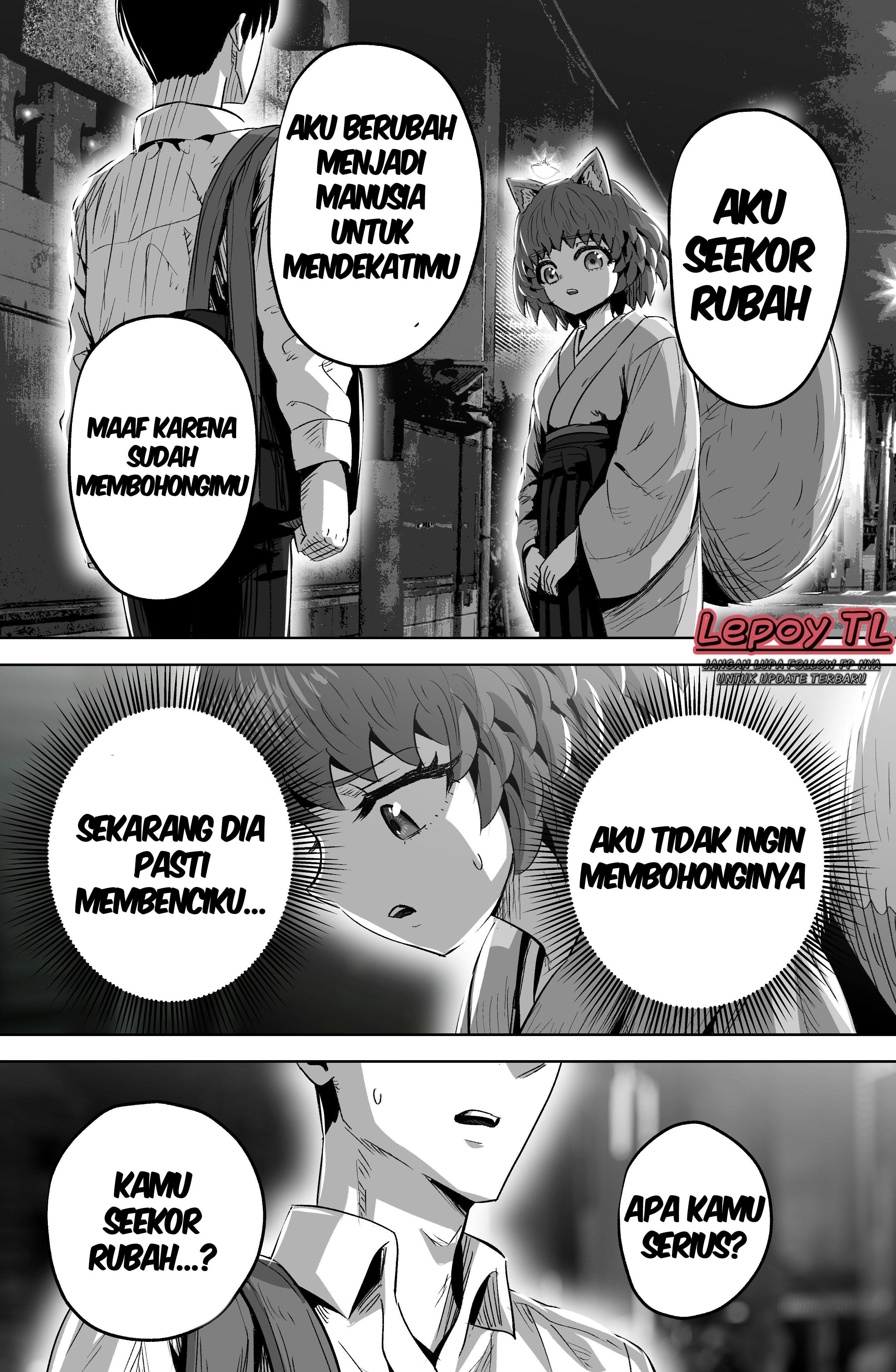 The Fox Girl Who Wants to Get Chummy With the Human Boy She Likes Chapter 14 - halaman 1