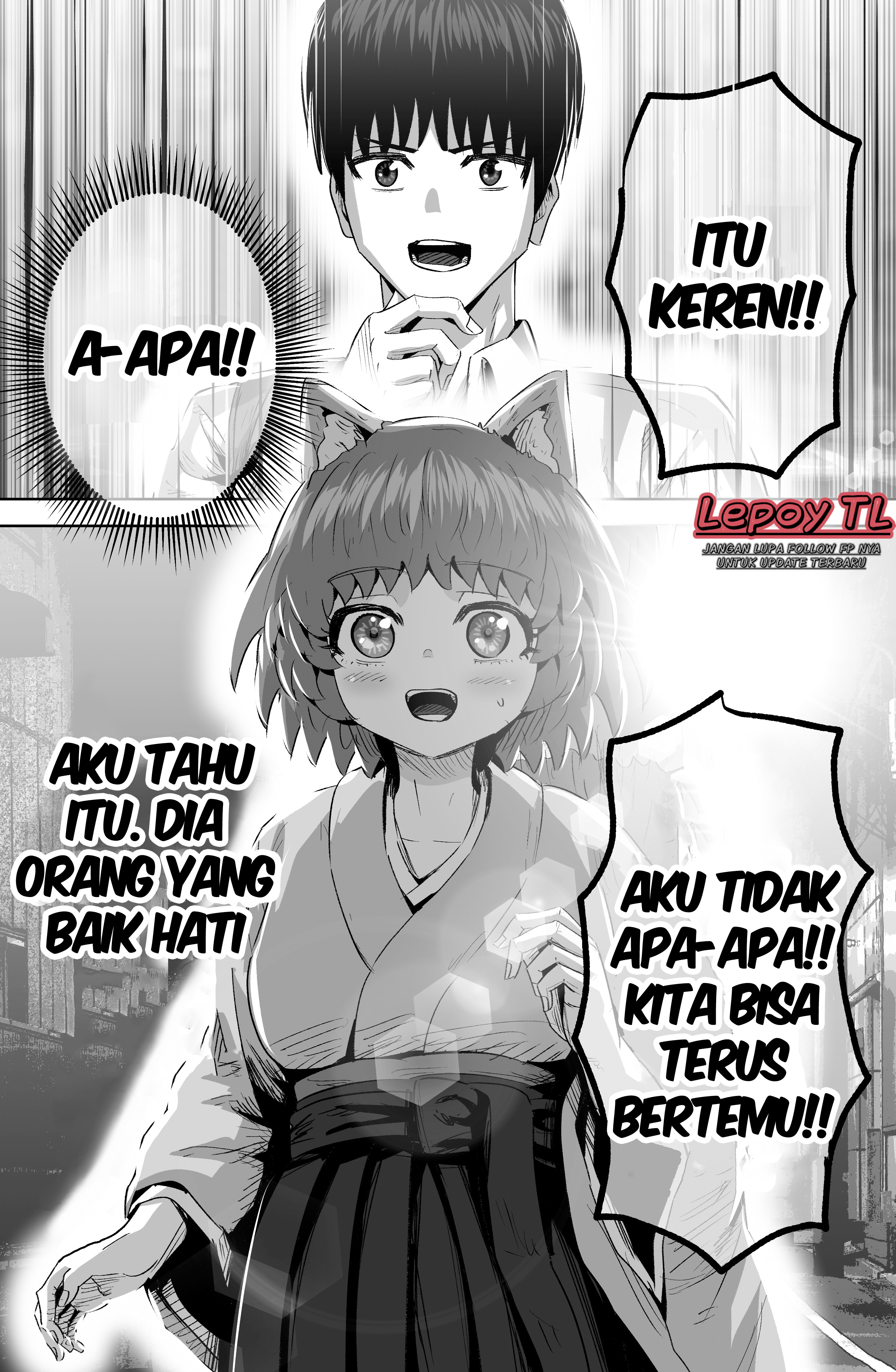 The Fox Girl Who Wants to Get Chummy With the Human Boy She Likes Chapter 14 - halaman 2