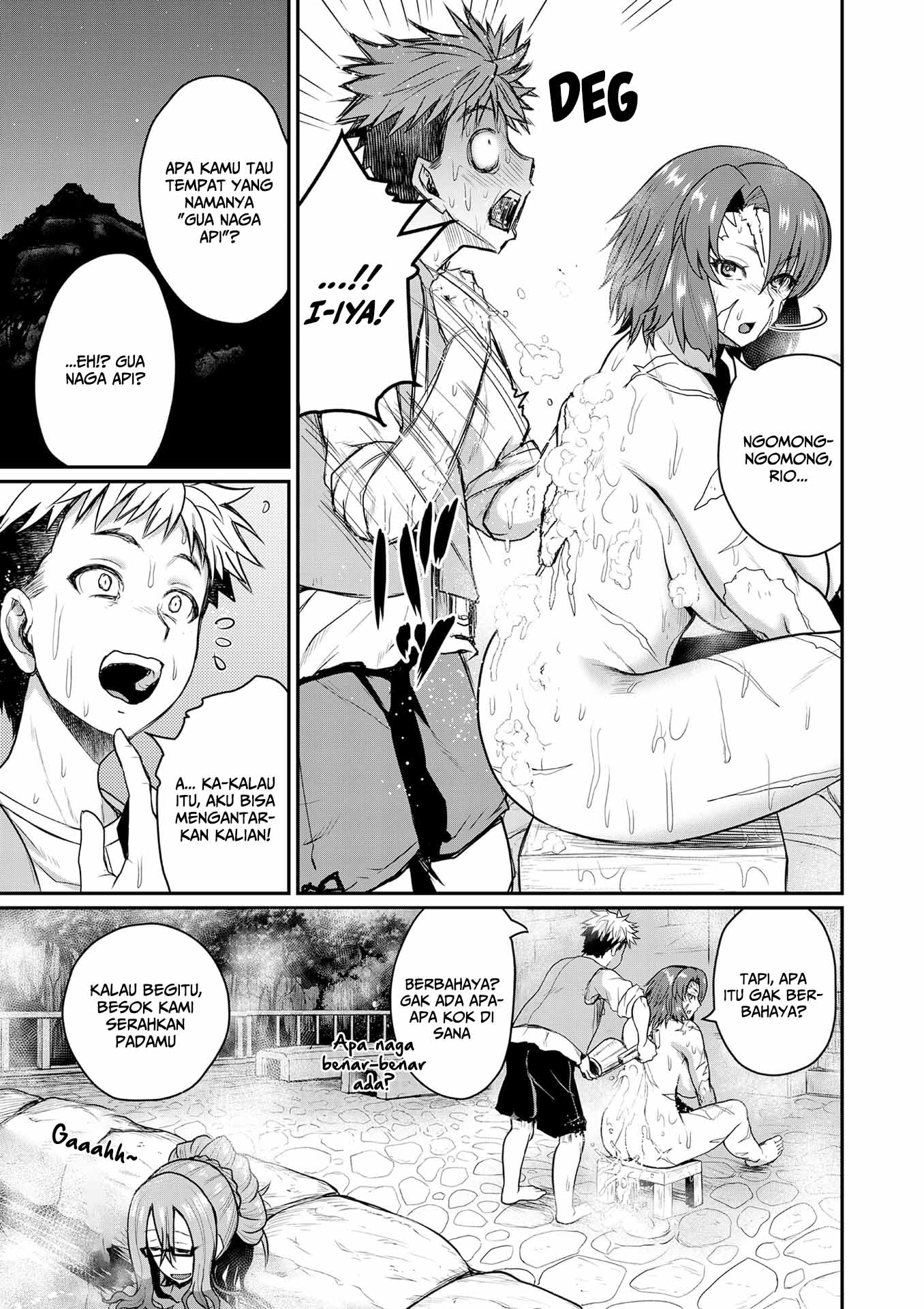 The Frontier Bathhouse Turns Into a Harem: The Old Mountain Hot Spring with Cheat-Level Powers That Female Adventurers Can't Get Enough Of Chapter 1 - halaman 19
