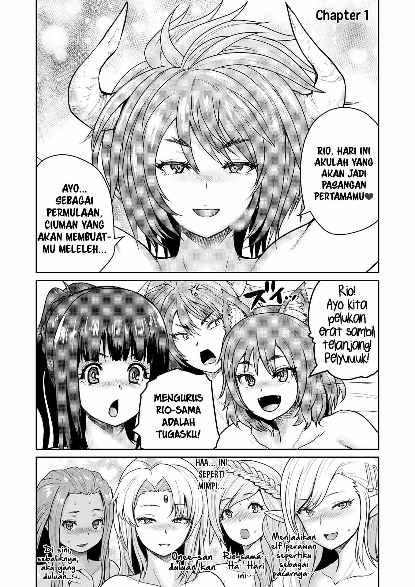 The Frontier Bathhouse Turns Into a Harem: The Old Mountain Hot Spring with Cheat-Level Powers That Female Adventurers Can't Get Enough Of Chapter 1 - halaman 2