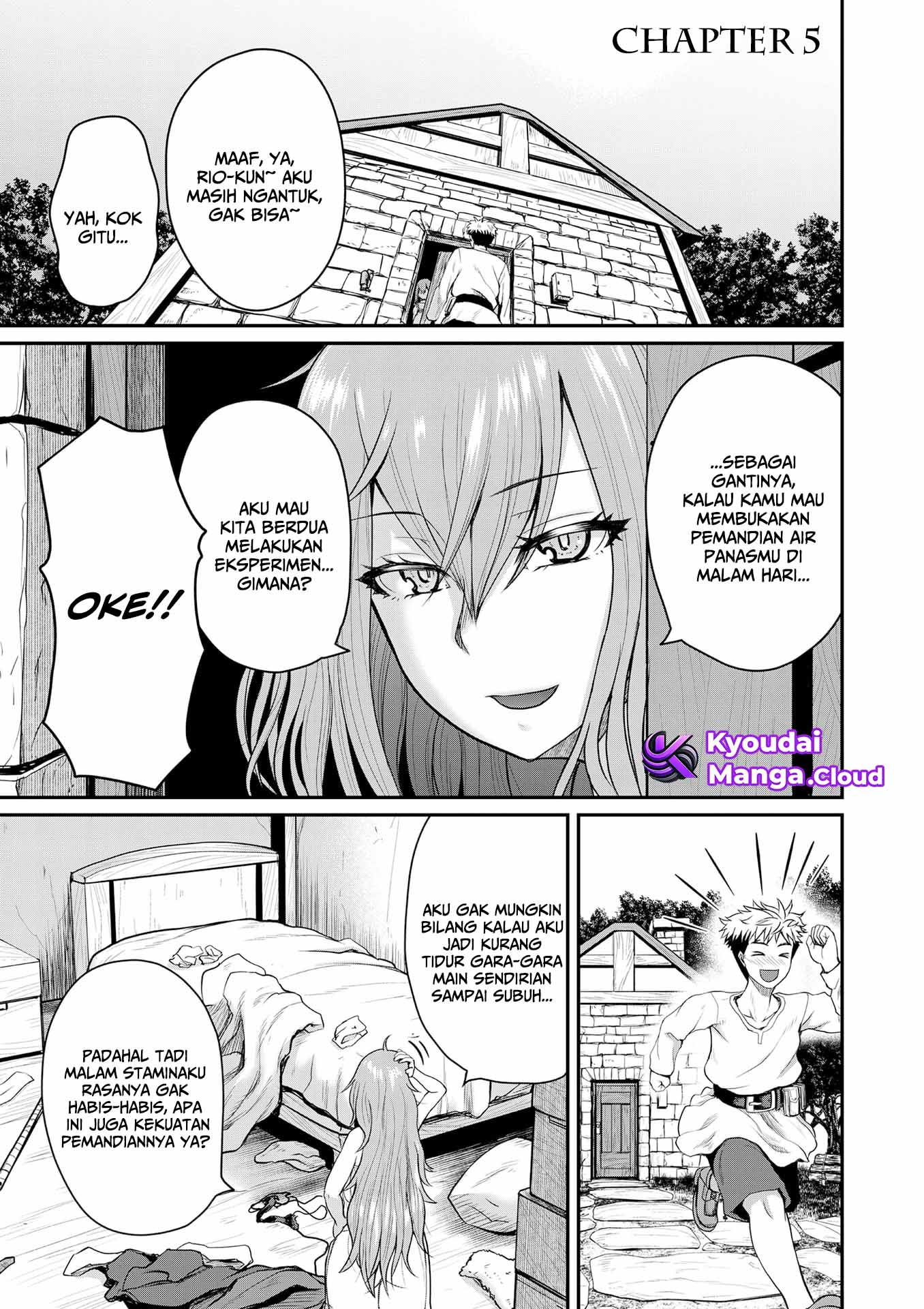 The Frontier Bathhouse Turns Into a Harem: The Old Mountain Hot Spring with Cheat-Level Powers That Female Adventurers Can't Get Enough Of Chapter 5 - halaman 3