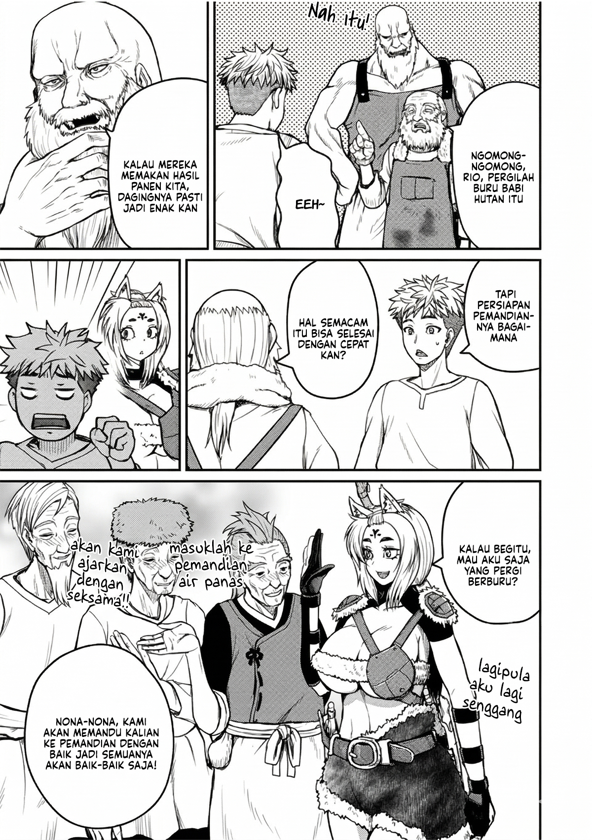 The Frontier Bathhouse Turns Into a Harem: The Old Mountain Hot Spring with Cheat-Level Powers That Female Adventurers Can't Get Enough Of Chapter 6 - halaman 12