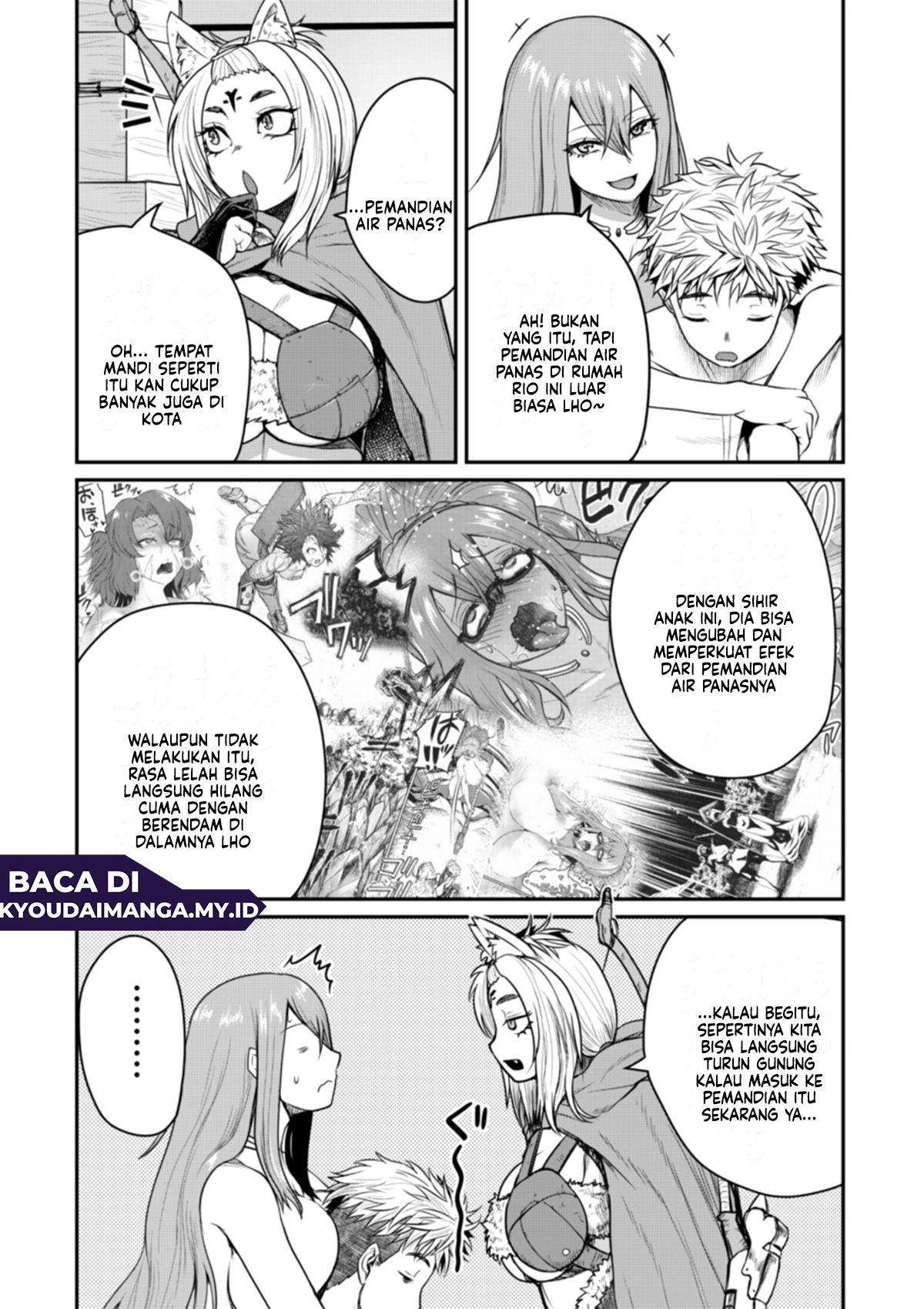 The Frontier Bathhouse Turns Into a Harem: The Old Mountain Hot Spring with Cheat-Level Powers That Female Adventurers Can't Get Enough Of Chapter 6 - halaman 8