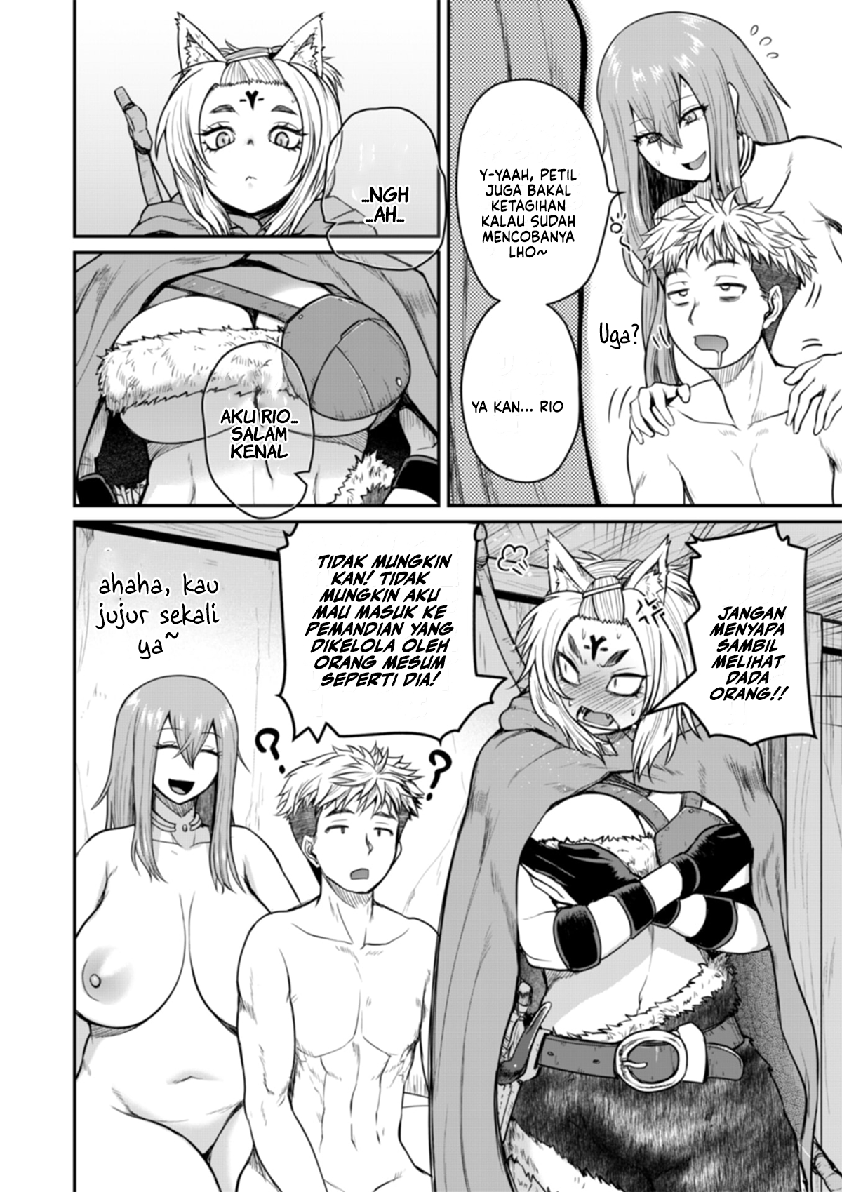 The Frontier Bathhouse Turns Into a Harem: The Old Mountain Hot Spring with Cheat-Level Powers That Female Adventurers Can't Get Enough Of Chapter 6 - halaman 9