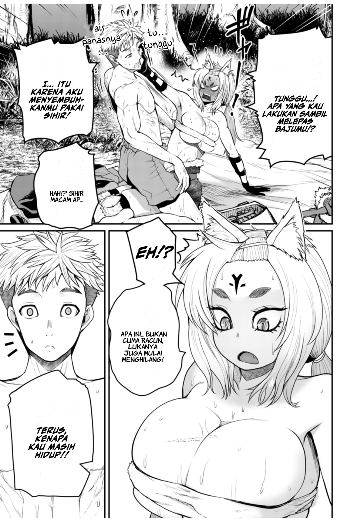 The Frontier Bathhouse Turns Into a Harem: The Old Mountain Hot Spring with Cheat-Level Powers That Female Adventurers Can't Get Enough Of Chapter 7 - halaman 6