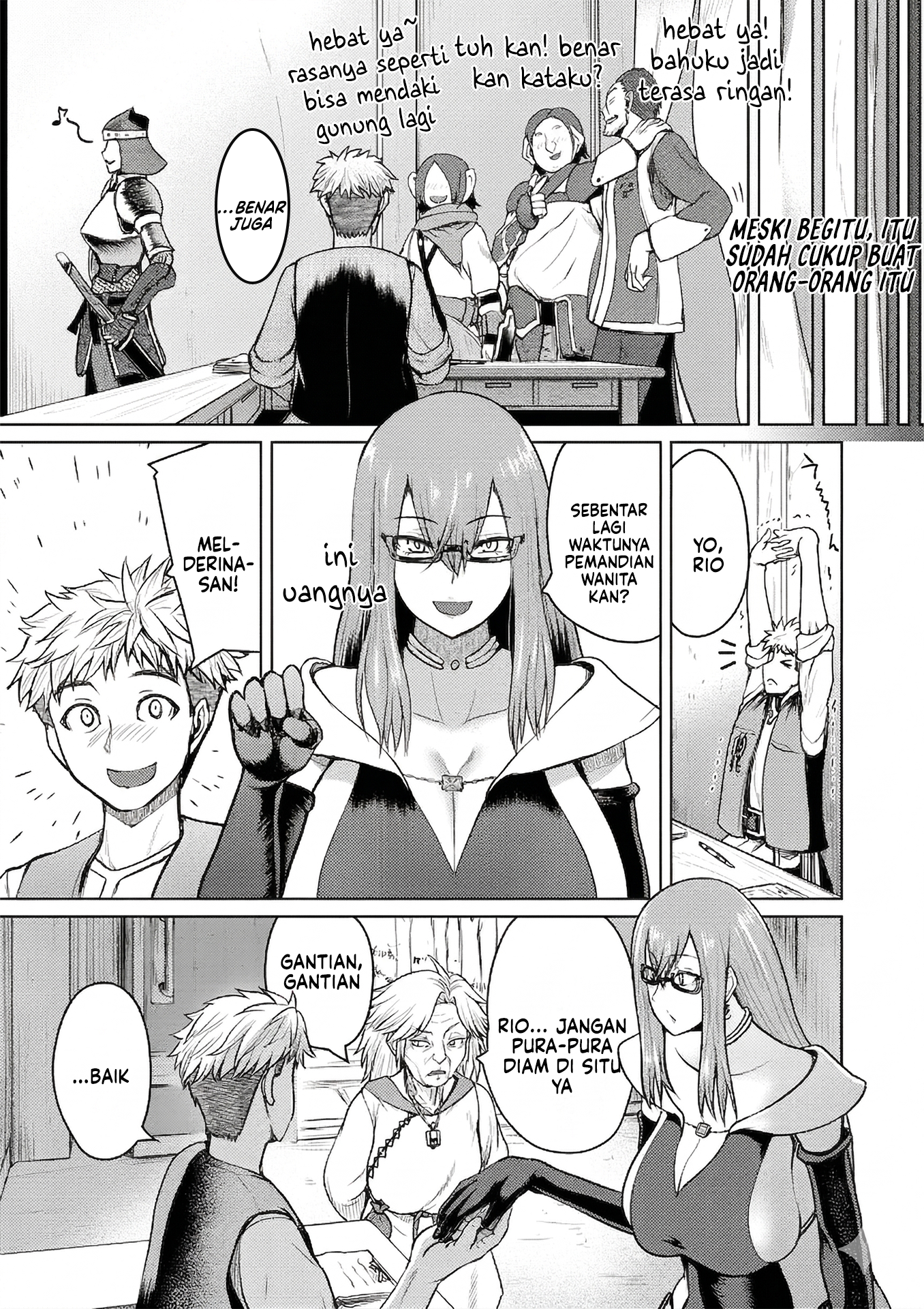 The Frontier Bathhouse Turns Into a Harem: The Old Mountain Hot Spring with Cheat-Level Powers That Female Adventurers Can't Get Enough Of Chapter 9 - halaman 5